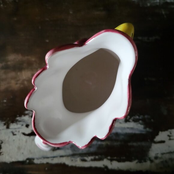 Vintage Hand-Painted Rooster Pitcher 8.5" Ceramic Pottery Made In Italy 16 fl oz - Picture 5 of 7